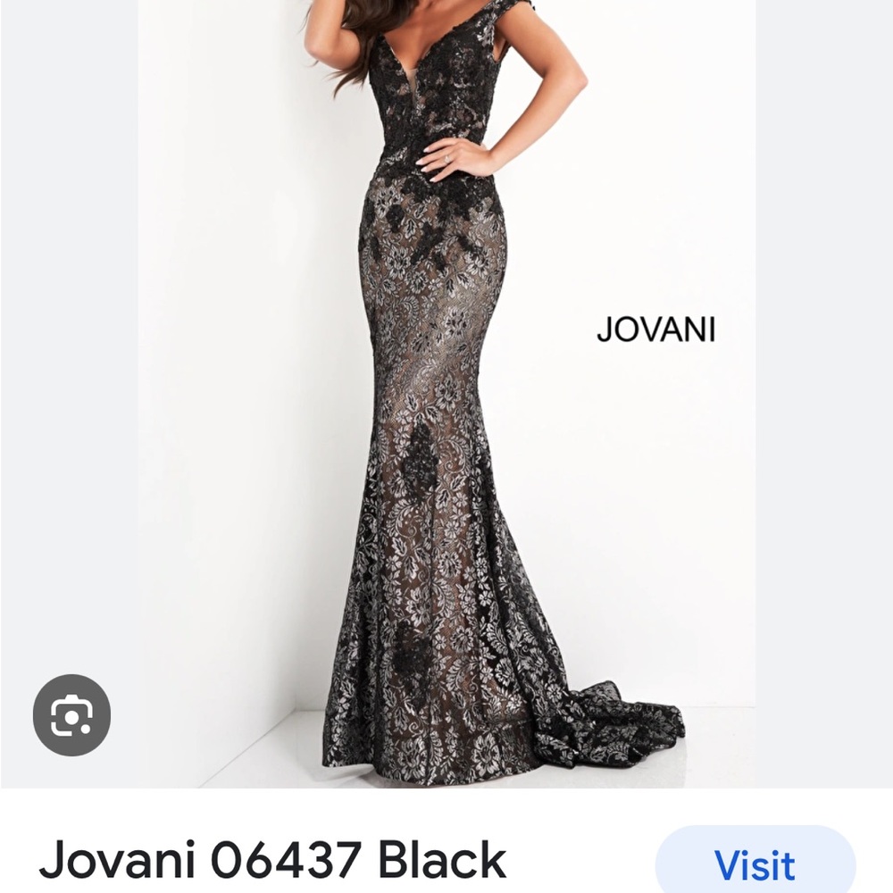 Size 0 Jovani gown Black / Silver stunning gown